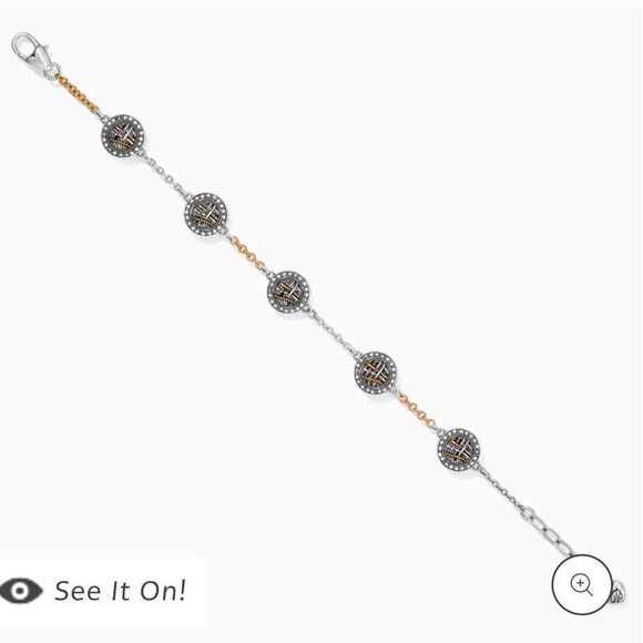 Brighton Neptune’s Rings Woven Station Bracelet NWT - Picture 2 of 9